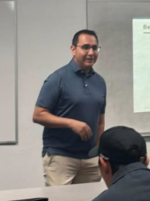 Josh Hernandez teaching a workshop in El Paso